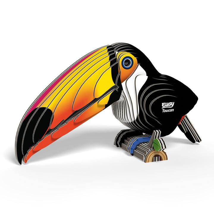 Eugy Toucan 3D Cardboard Model Kit