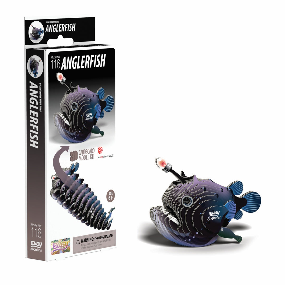 Eugy Anglerfish 3D Cardboard Model Kit