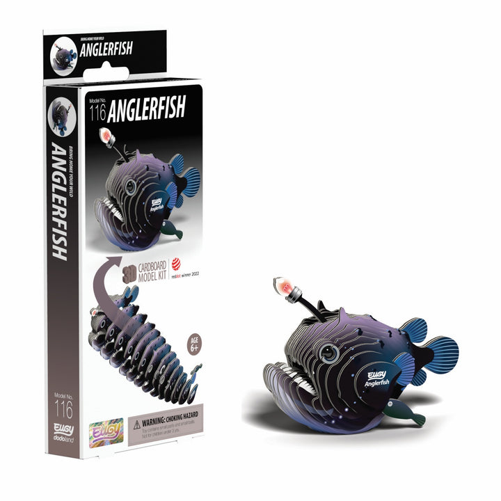 Eugy Anglerfish 3D Cardboard Model Kit