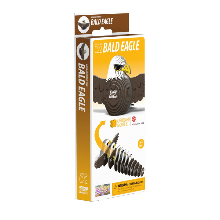Eugy Bald Eagle 3D Cardboard Model Kit
