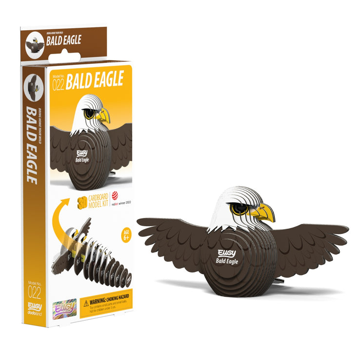 Eugy Bald Eagle 3D Cardboard Model Kit
