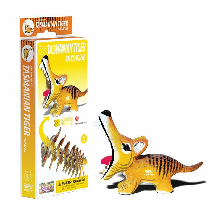 Eugy Tasmanian Tiger 3D Cardboard Model Kit