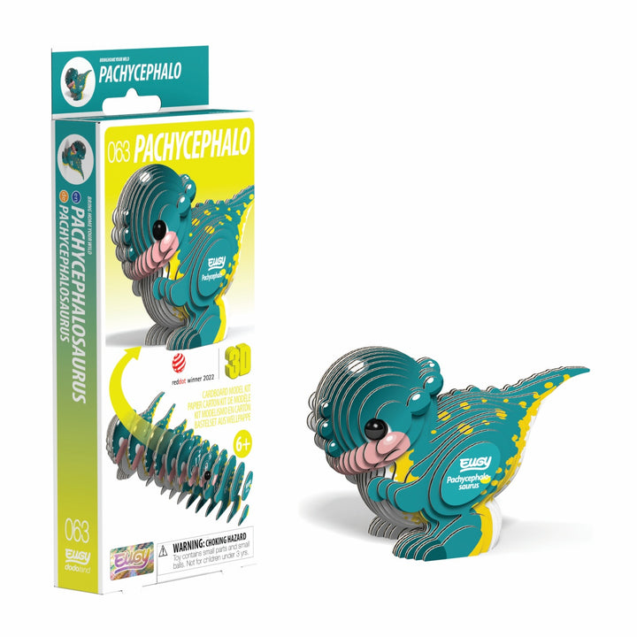Eugy Pachycephalo 3D Cardboard Model Kit