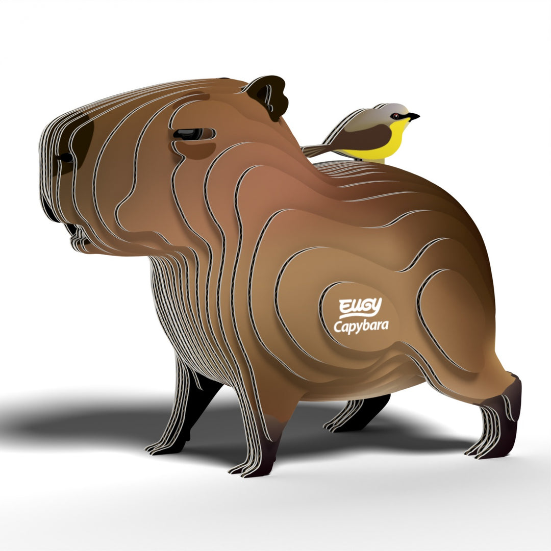 Eugy Capybara 3D Cardboard Model Kit