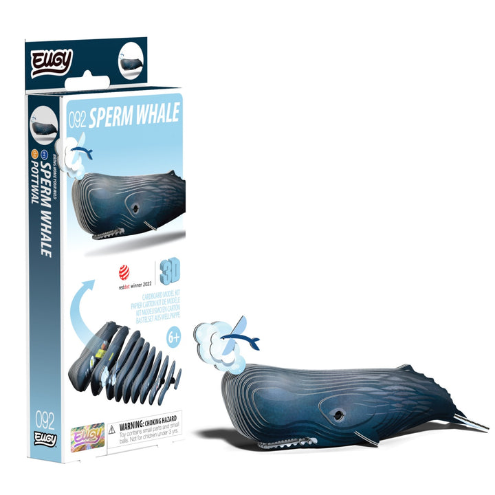 Eugy Sperm Whale 3D Cardboard Model Kit