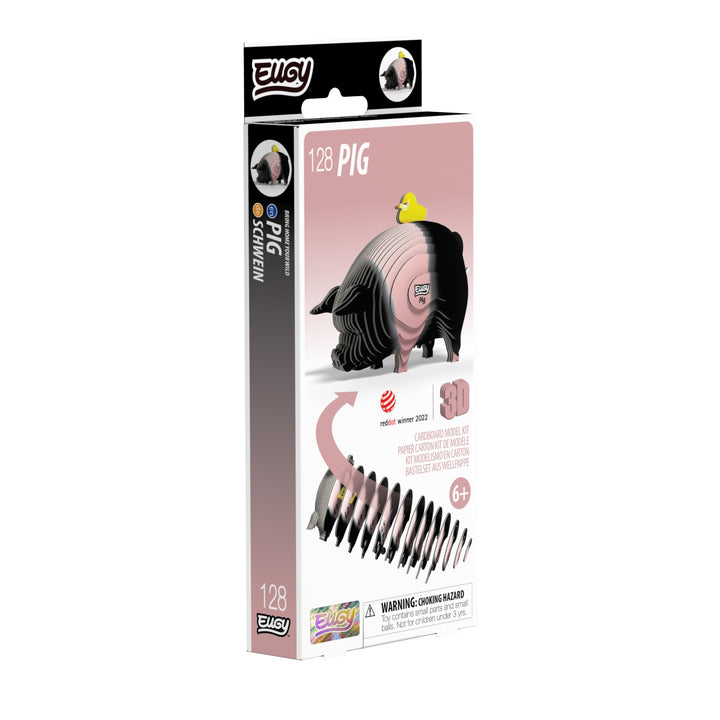 Eugy Pig 3D Cardboard Model Kit