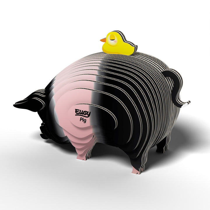 Eugy Pig 3D Cardboard Model Kit