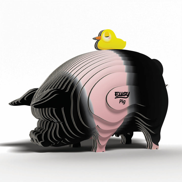 Eugy Pig 3D Cardboard Model Kit