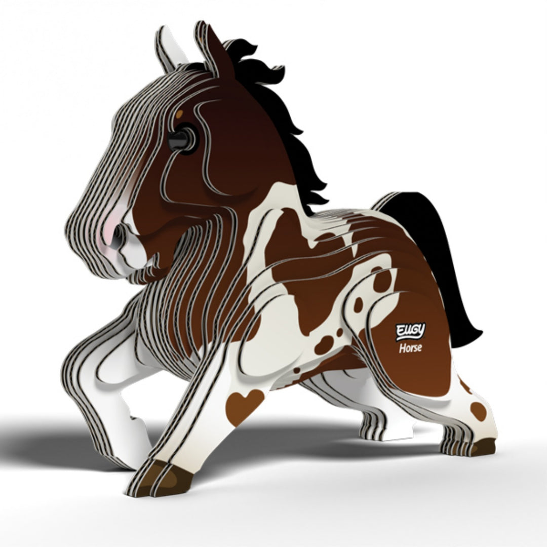 Eugy Horse 3D Cardboard Model Kit