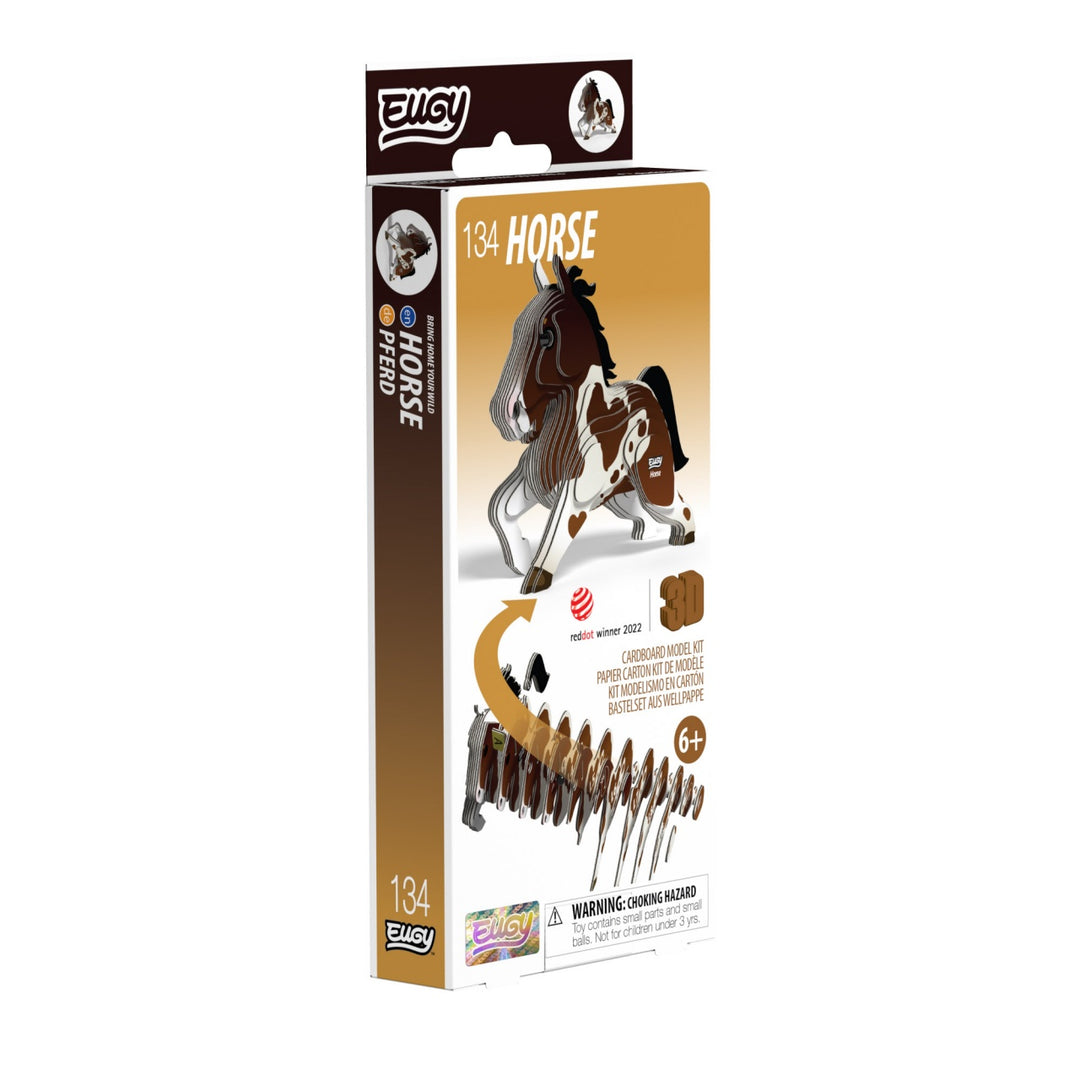 Eugy Horse 3D Cardboard Model Kit