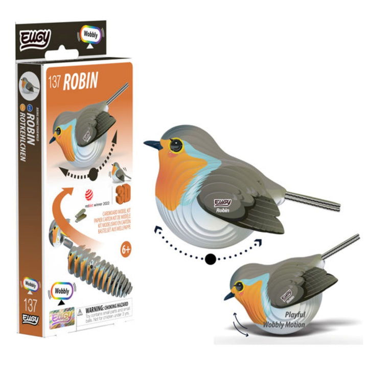 Eugy Robin 3D Cardboard Model Kit