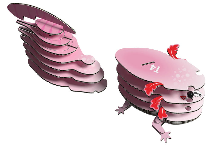 Eugy Axolotyl 3D Cardboard Model Kit