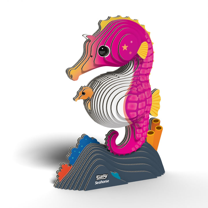 Eugy Seahorse 3D Cardboard Model Kit