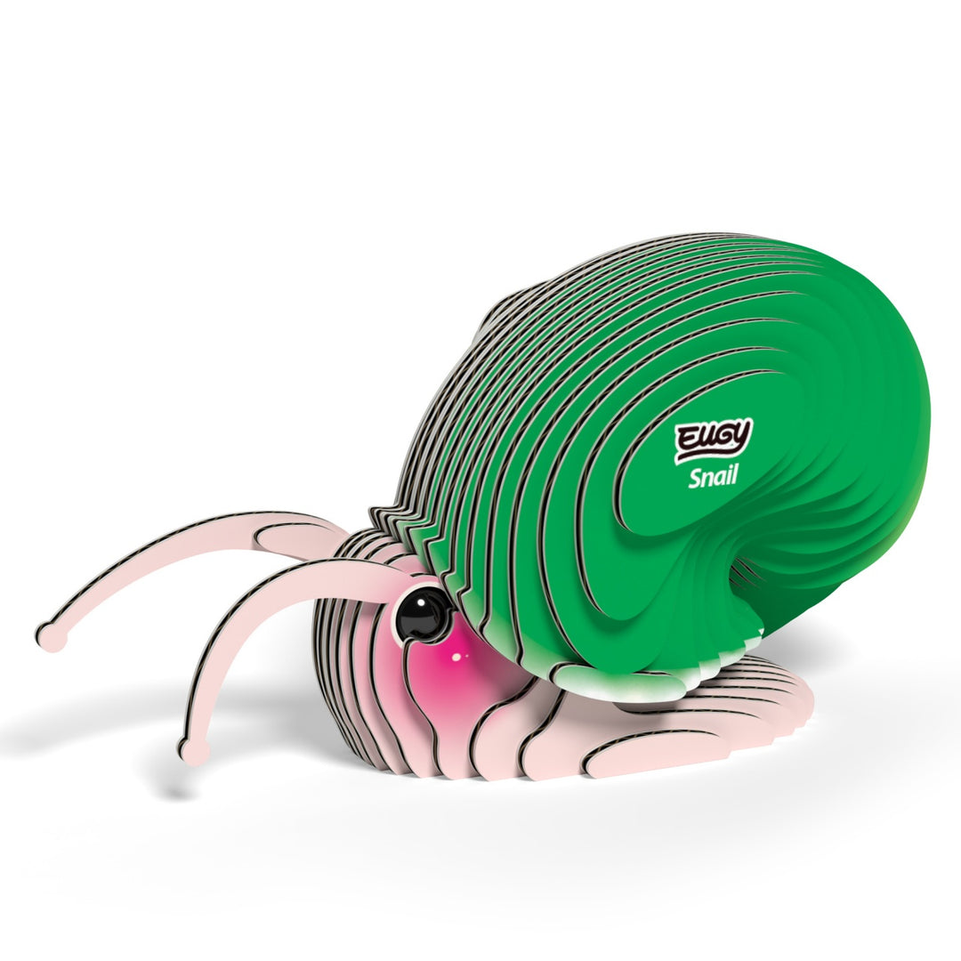 Eugy Snail 3D Cardboard Model Kit