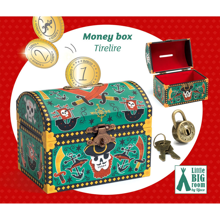 Djeco Money Box - Pirates