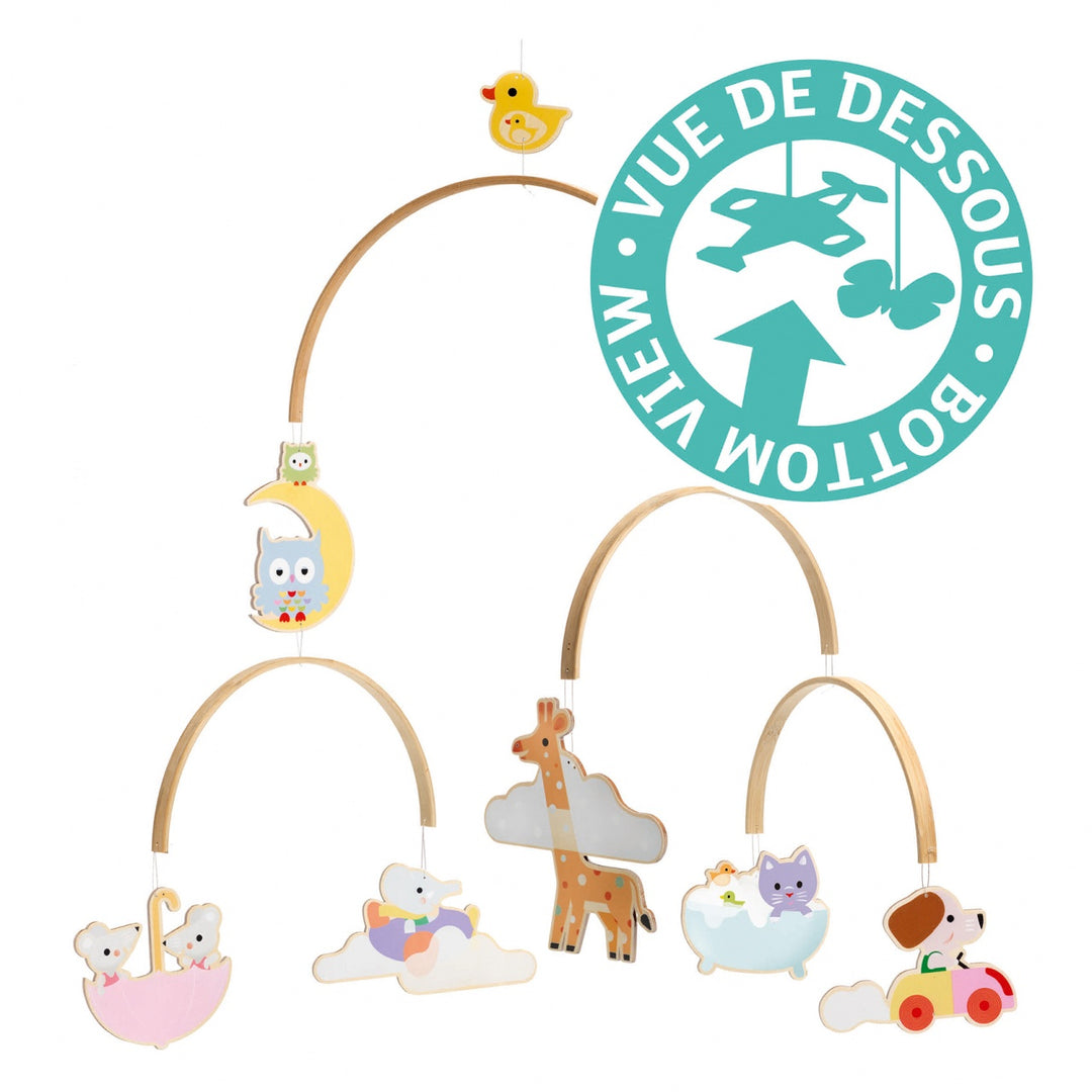 Djeco Wooden Mobile - Baby Animals