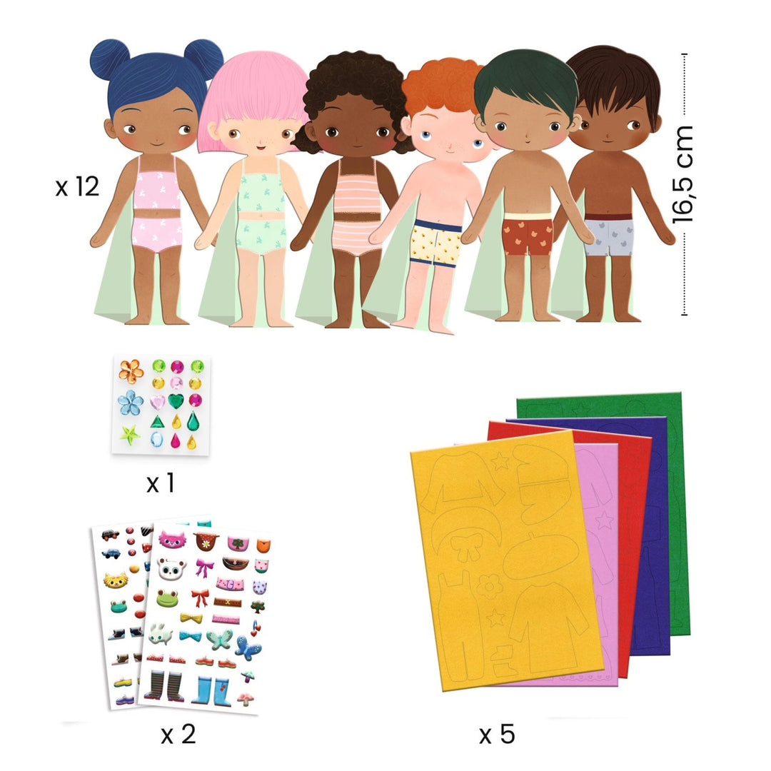 Djeco Dress-Up Figures with Felt