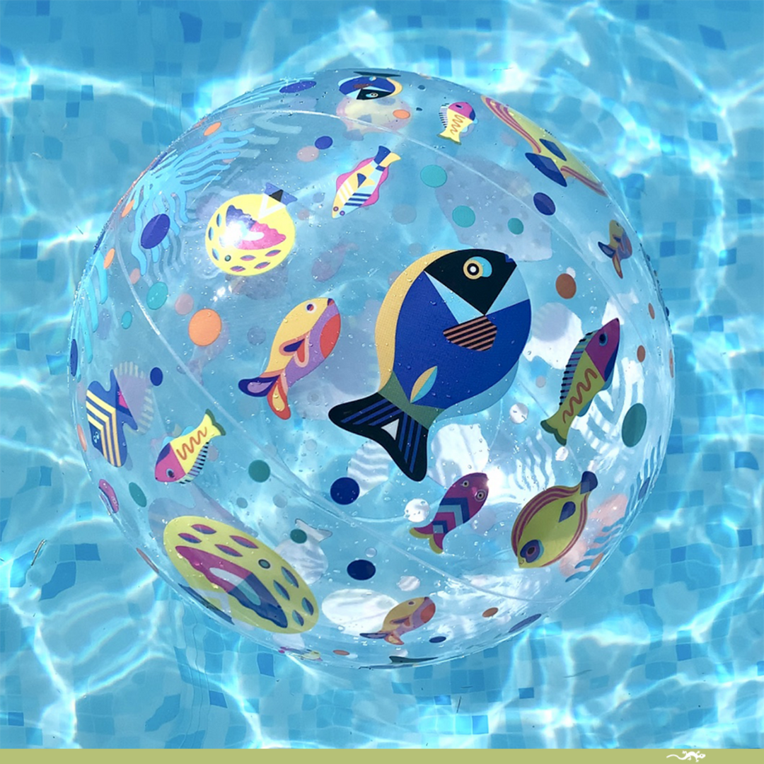 Djeco Inflatable Ball - Fishes