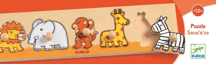 Djeco Wooden Button Puzzle Sava&