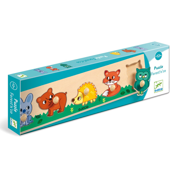 Djeco Wooden Button Puzzle Forest&