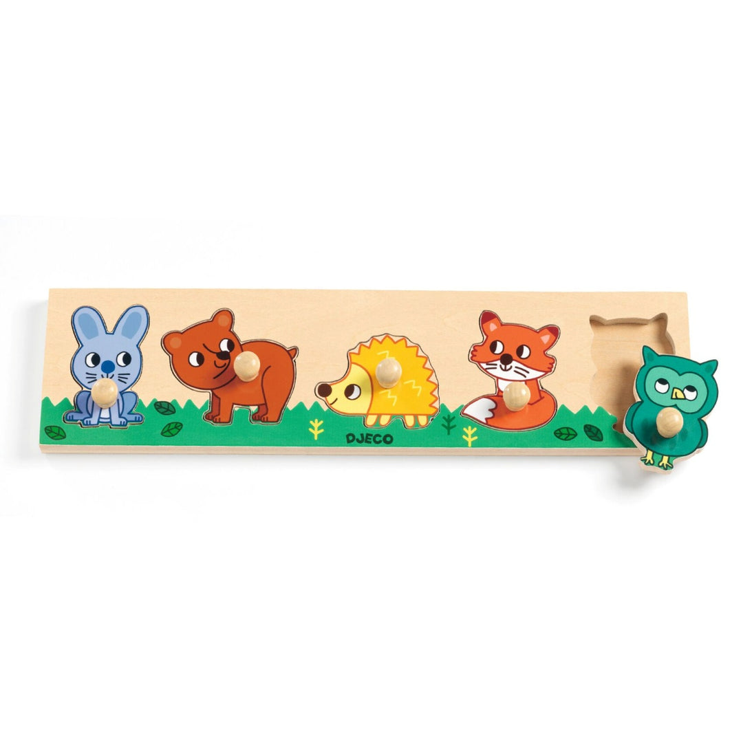 Djeco Wooden Button Puzzle Forest&
