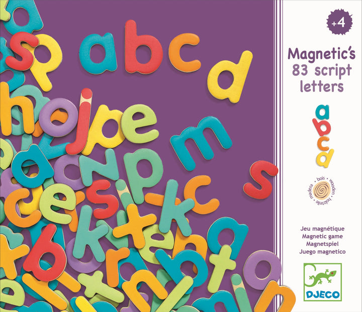 Djeco Magnetics 83 Script Letters