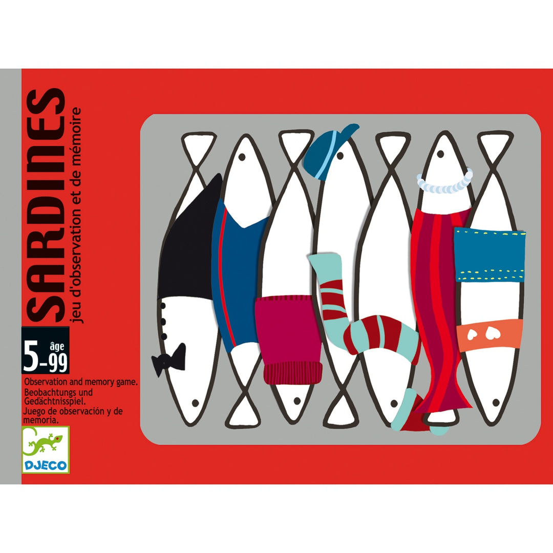 Djeco Card Game -  Sardines Memory Game