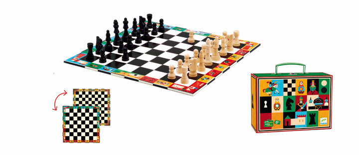 Djeco Classic Games Chess and Draughts