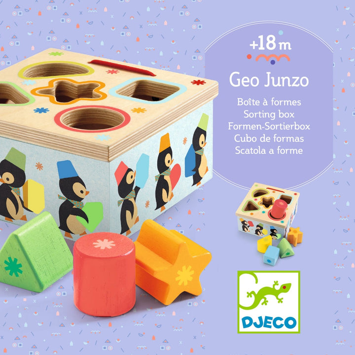 Djeco Shape Sorting Box Geo Junzo Shape Sorter