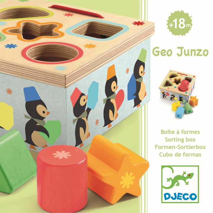 Djeco Shape Sorting Box Geo Junzo Shape Sorter