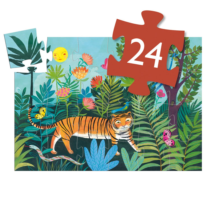 Djeco Silhouette Puzzle - The Tiger&
