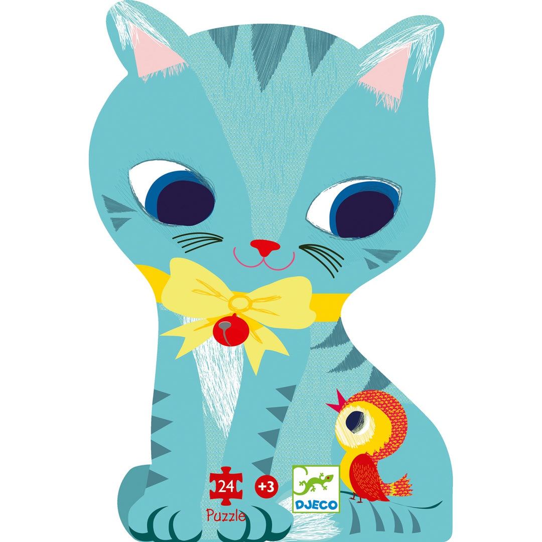 Djeco Silhouette Puzzle Cat Pachat And His Friends