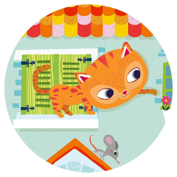 Djeco Silhouette Puzzle Cat Pachat And His Friends