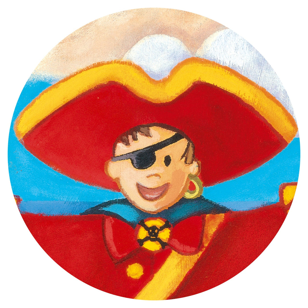 Djeco Silhouette Puzzle - The Pirate &amp; His Treasure (36 pieces)