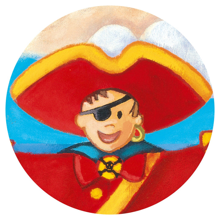 Djeco Silhouette Puzzle - The Pirate &amp; His Treasure (36 pieces)