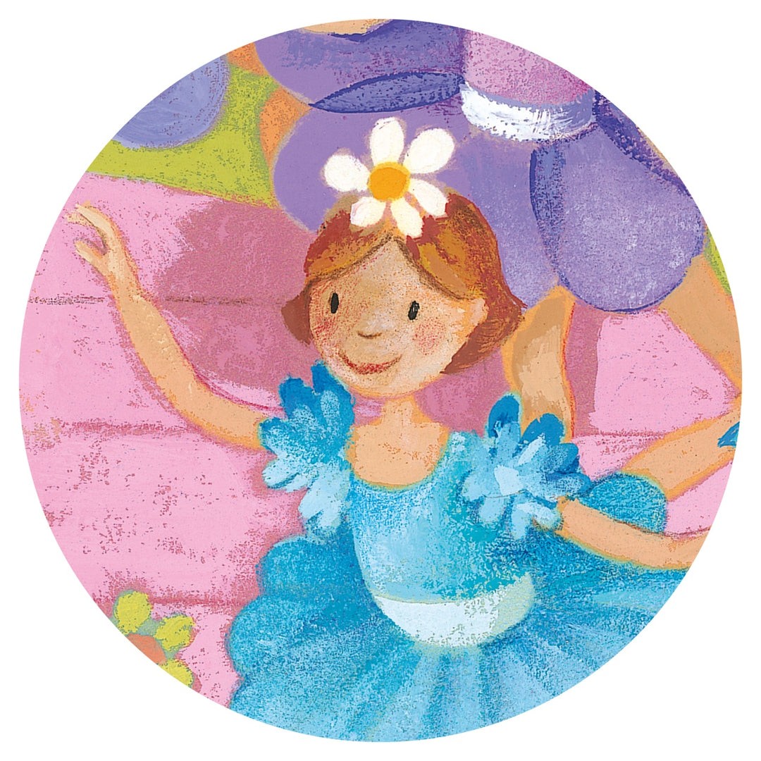 Djeco Silhouette Puzzle - Ballerina with the Flower (36 pieces)