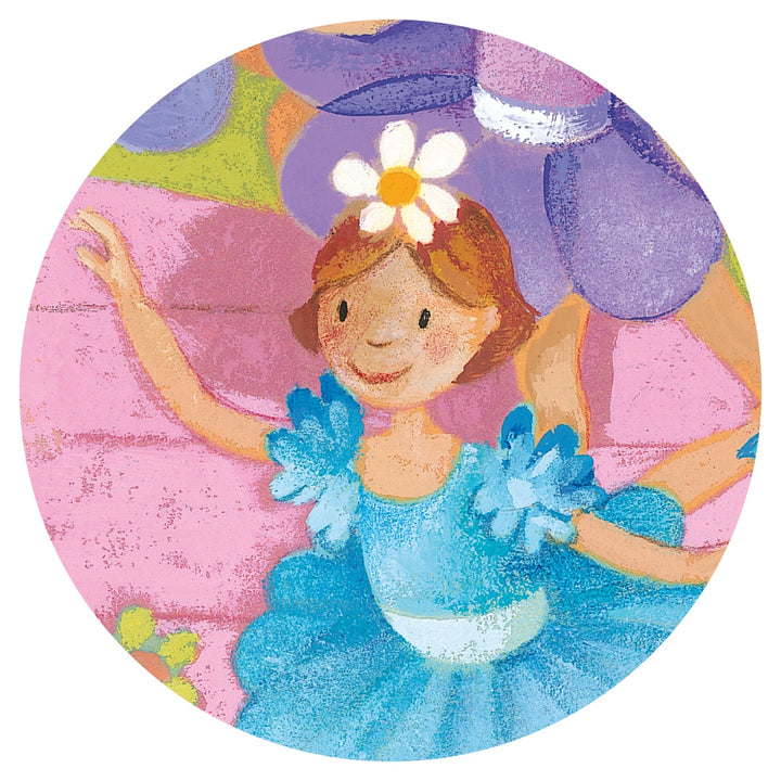 Djeco Silhouette Puzzle - Ballerina with the Flower (36 pieces)