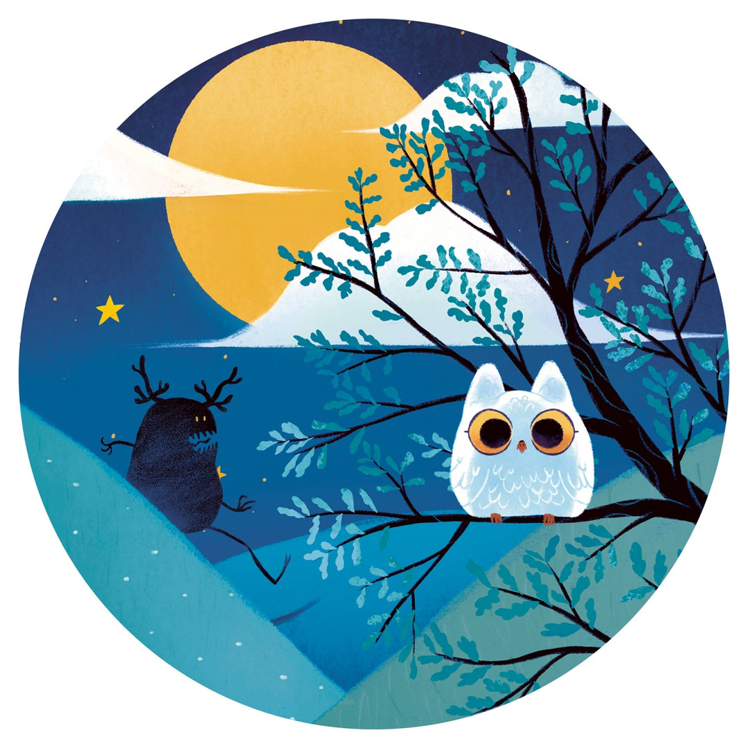 Djeco Silhouette Puzzle - The Full Moon Knight (36 pieces)