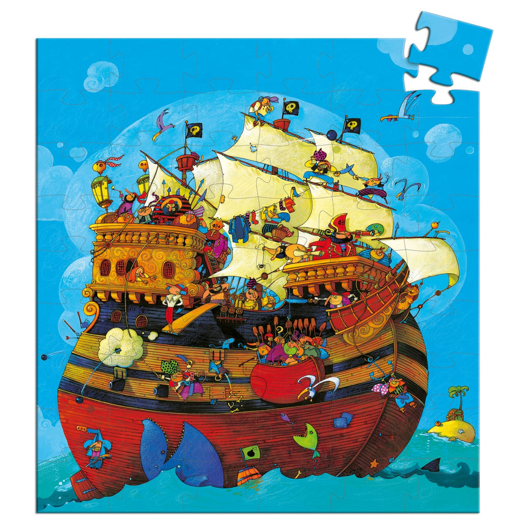 Djeco Silhouette Puzzle - Le Bateau de Barbarousse