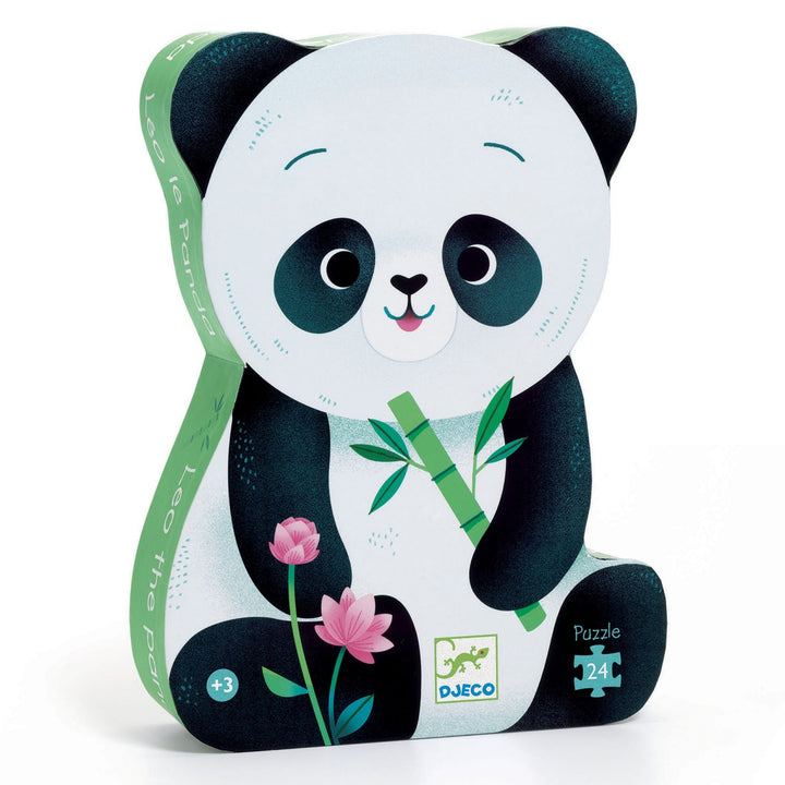 Djeco Silhouette Puzzle - Leo the Panda 24 pieces