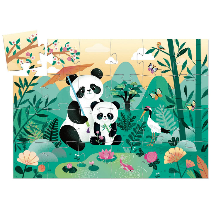 Djeco Silhouette Puzzle - Leo the Panda 24 pieces