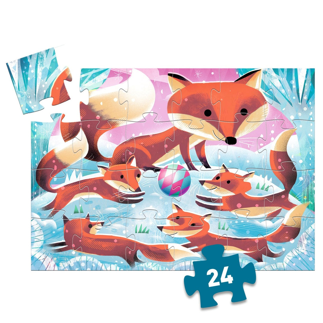Djeco Silhouette Puzzle - Ginger, Little Fox (24 pieces)