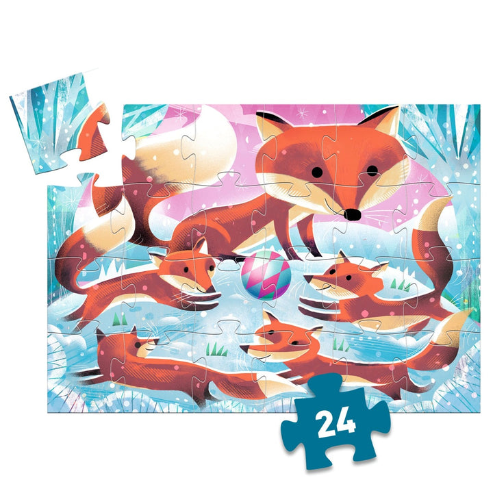 Djeco Silhouette Puzzle - Ginger, Little Fox (24 pieces)