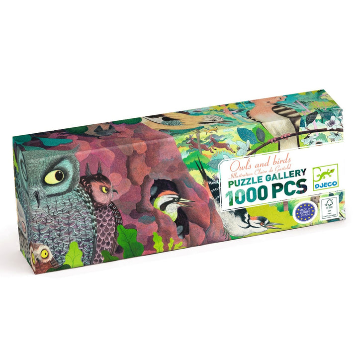 Djeco Puzzle Gallery - Owls and Birds 1000 pieces