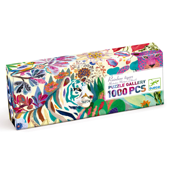 Djeco Puzzle Gallery Rainbow Tigers 1000 pieces