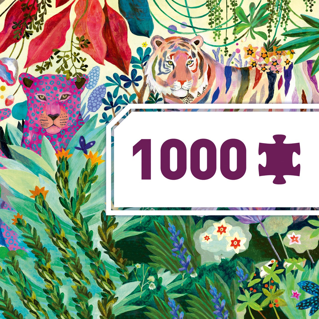 Djeco Puzzle Gallery Rainbow Tigers 1000 pieces