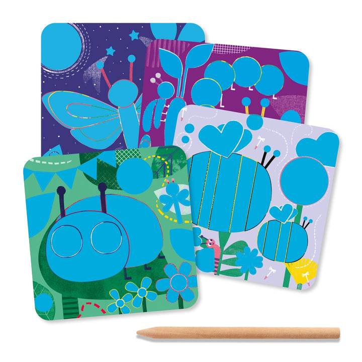 Djeco Scratch cards for Little Ones - Bugs