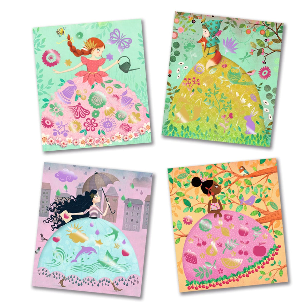 Djeco Artistic Patch  (Foil) - Fair Maidens