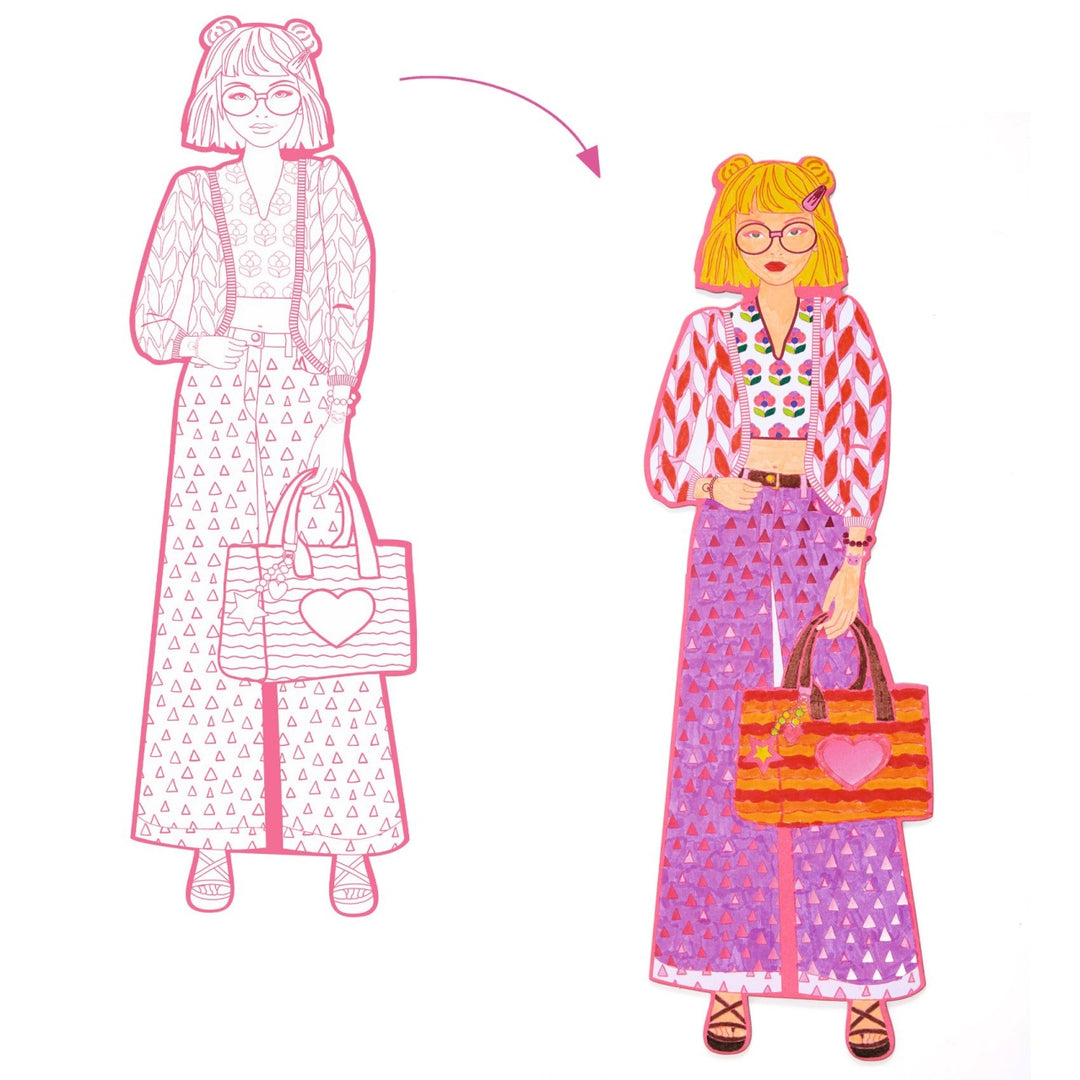 Djeco Colouring Les Demoiselles - Nina and Friends