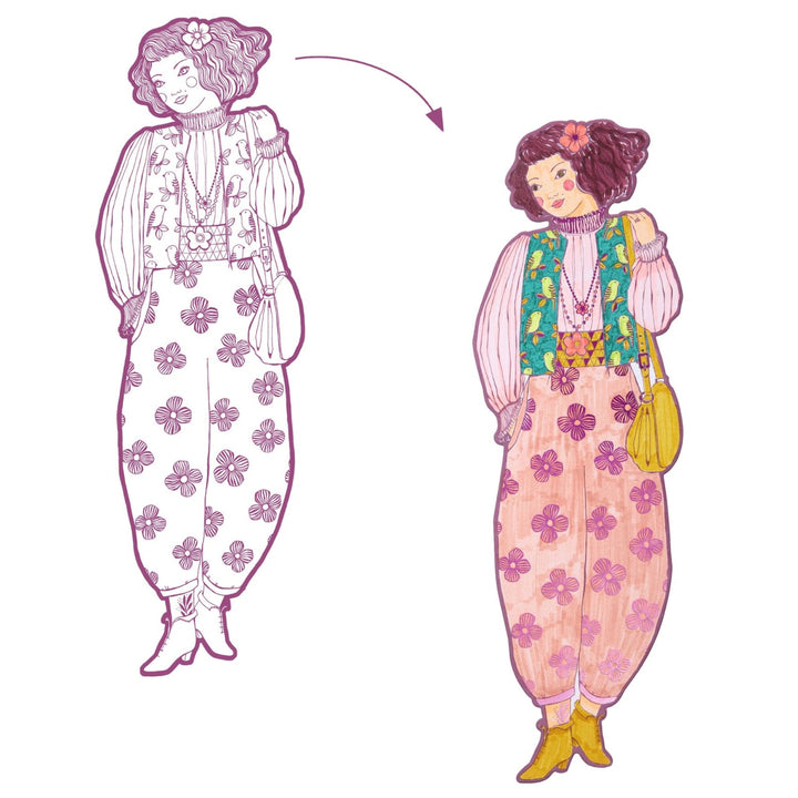 Djeco Colouring Les Demoiselles - Rosemary and Friends